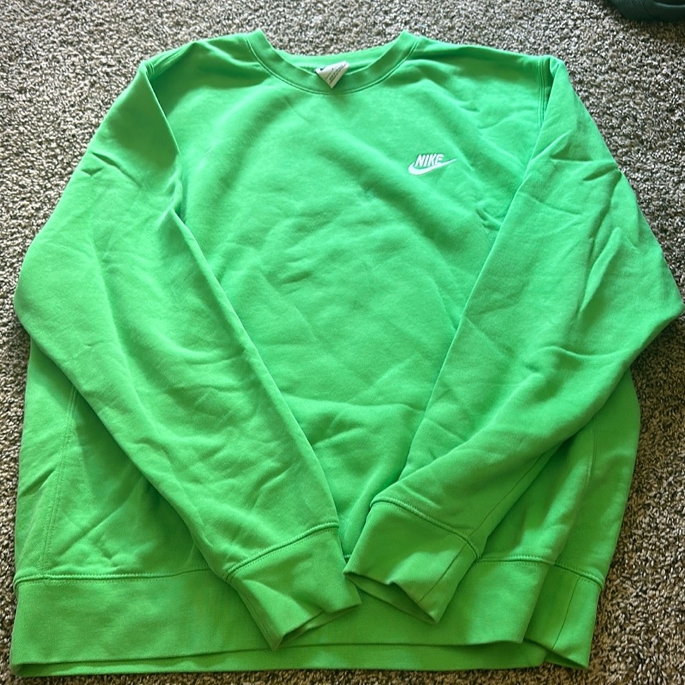 Neon green sweatshirt